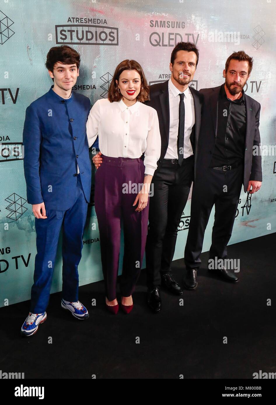 Madrid, Spain. 13th March, 2018. Cuerpo de Elite TV Show attends during  A3Media Studios Party, on Teatro Barcelo, Madrid, Spain, at March 13th  2018. Photo: Oscar J. Barroso / AFP7 Cordon Press