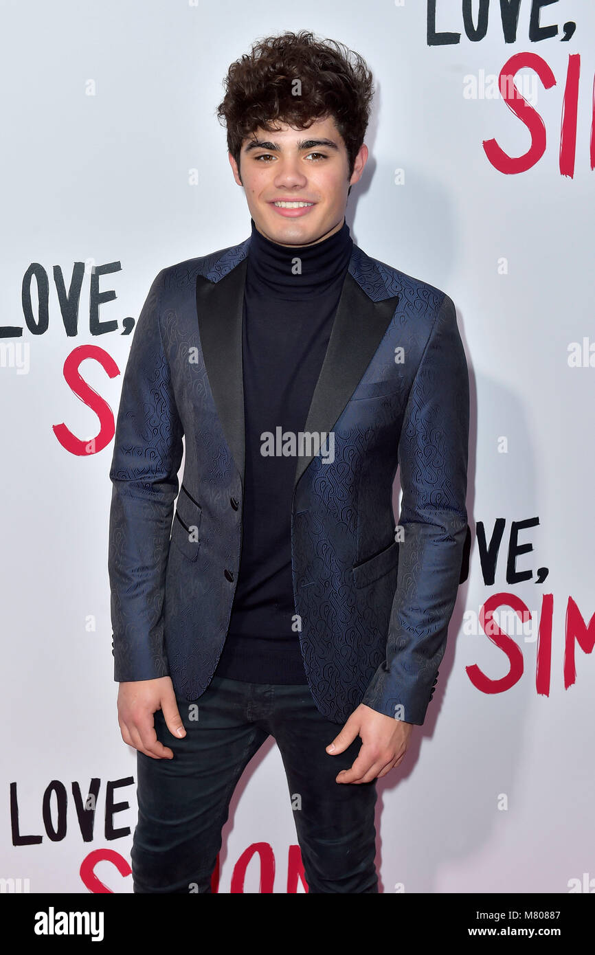 Los Angeles, California. March 13, 2018.  Emery Kelly attending the 'Love, Simon' special screening at Westfield Century City on March 13, 2018 in Los Angeles, California. Credit: Geisler-Fotopress/Alamy Live News Stock Photo