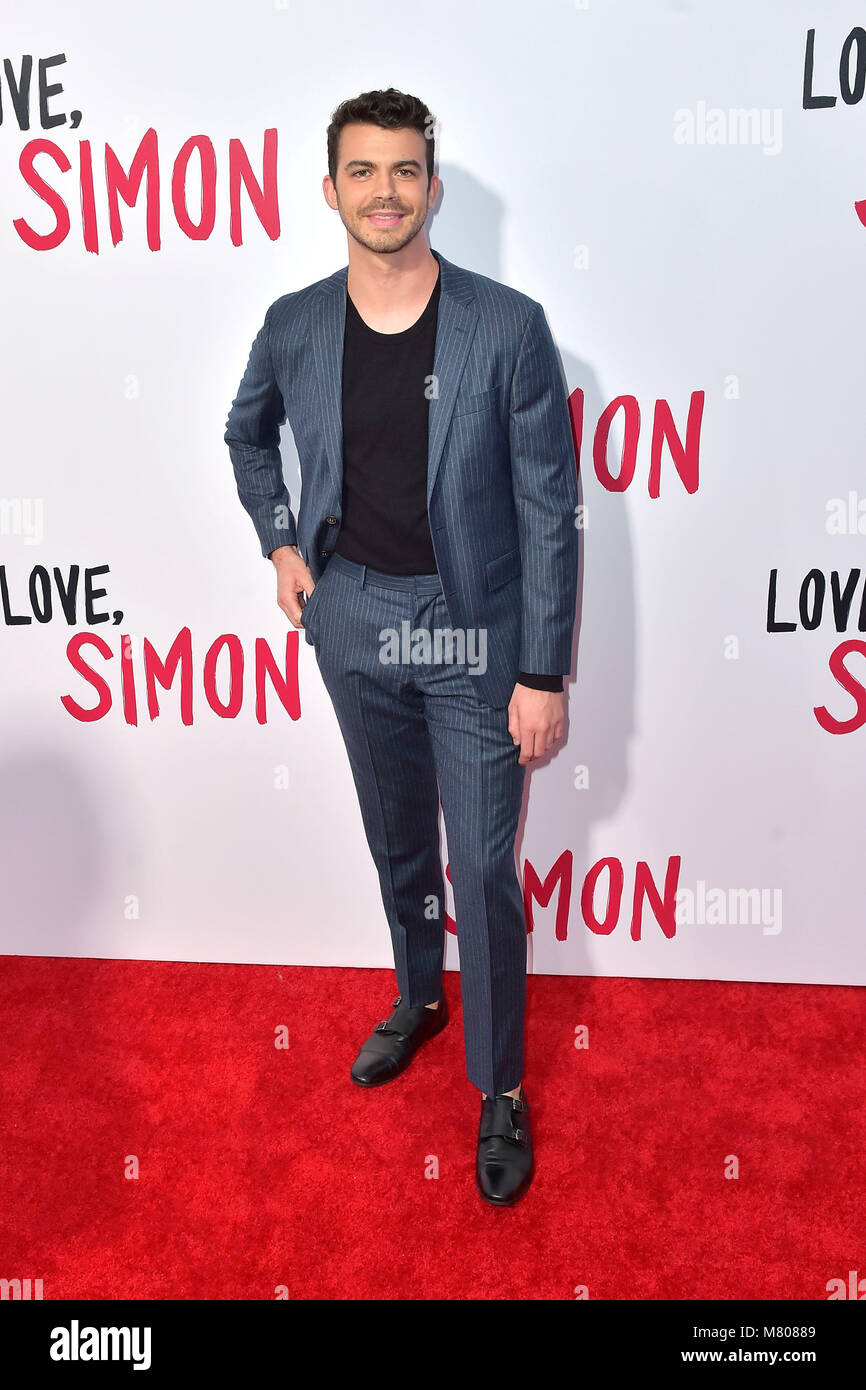 Los Angeles, California. March 13, 2018. Joey Pollari attending the 'Love,  Simon' special screening at Westfield Century City on March 13, 2018 in Los  Angeles, California. Credit: Geisler-Fotopress/Alamy Live News Stock Photo  - Alamy