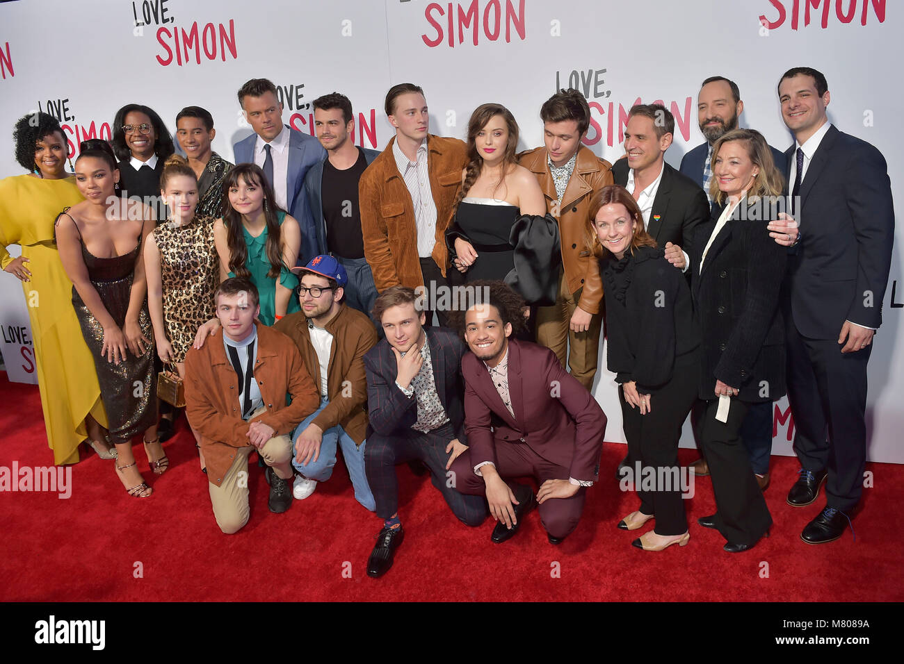 Los Angeles, California. March 13, 2018.  Cast attending the 'Love, Simon' special screening at Westfield Century City on March 13, 2018 in Los Angeles, California. Credit: Geisler-Fotopress/Alamy Live News Stock Photo