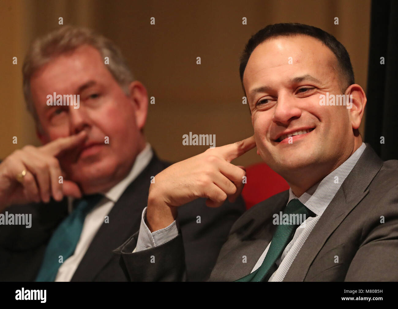 British Ambassador to the United States Kim Darroch and Taoiseach Leo Varadkar at a Good Friday Agreement 20th anniversary event at the Library of Congress in Washington DC on day three of Taoiseach Leo Varadkar's week long visit to the United States of America. Stock Photo