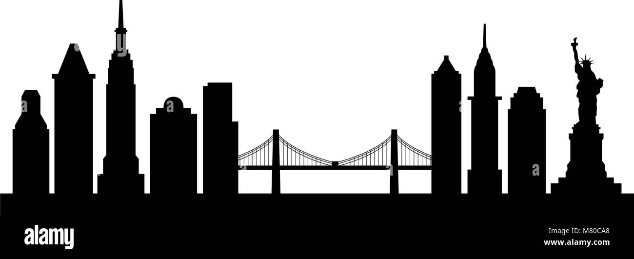 new york skyline Stock Vector Image & Art - Alamy