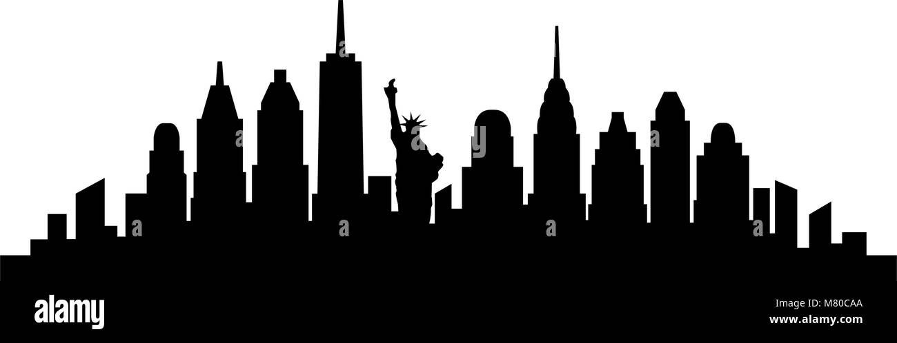 new york skyline Stock Vector Image &amp; Art - Alamy