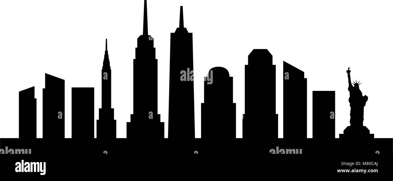 new york skyline Stock Vector Image &amp; Art - Alamy