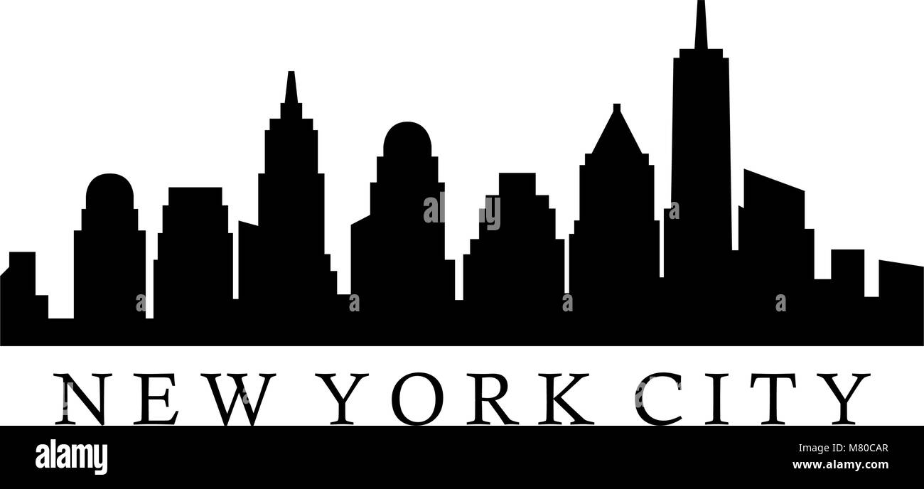 new york skyline Stock Vector