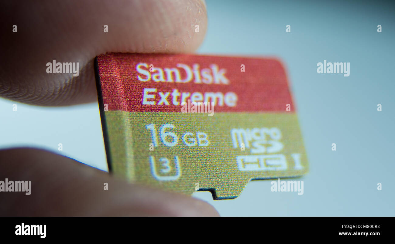 Micro SD Card - High Speed Flash Memory card - FRANKFURT / GERMANY - MARCH  12, 2018 Stock Photo - Alamy