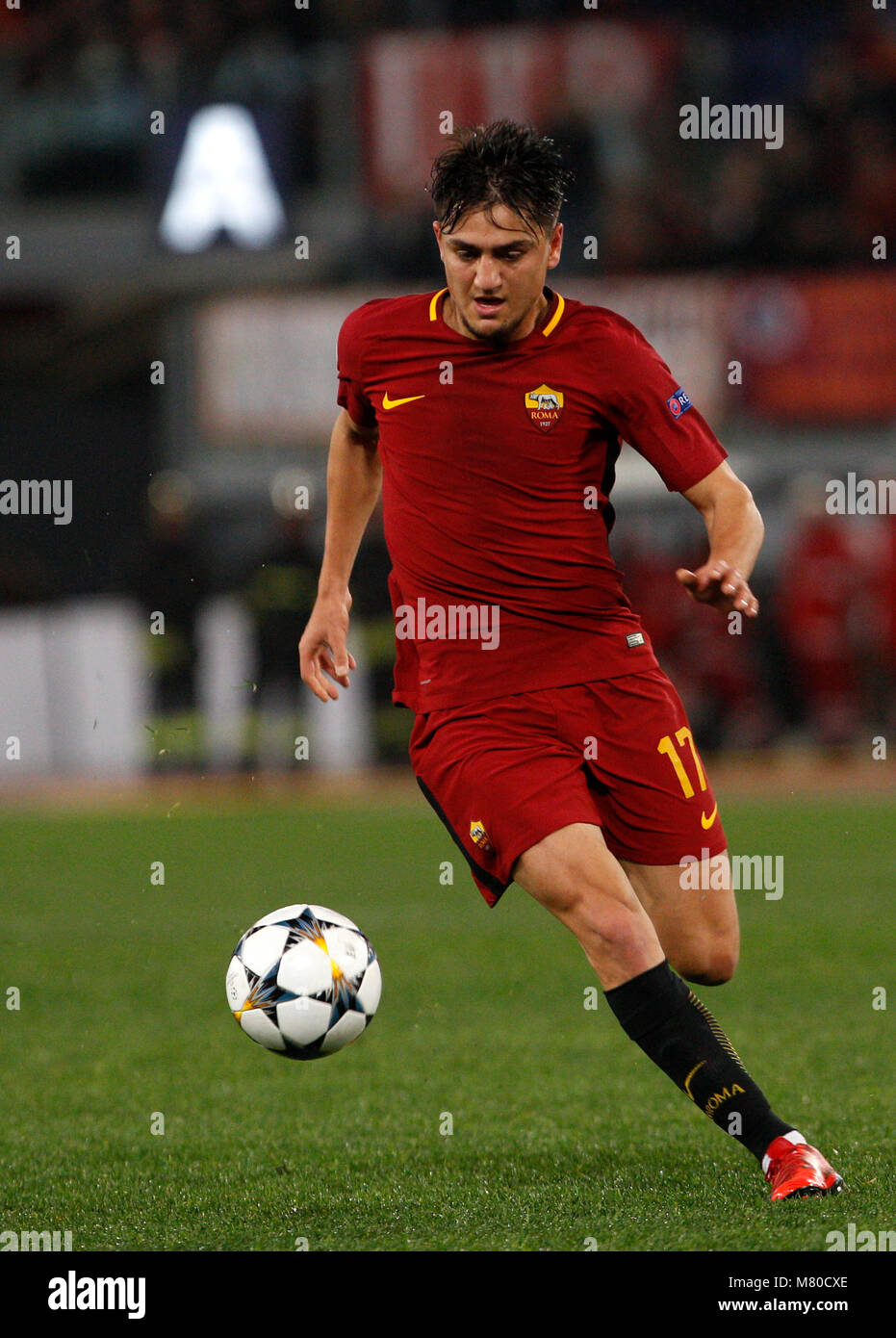 Cengiz Roma Roma s Cengiz Under in action during the Uefa Champions League round of ...
