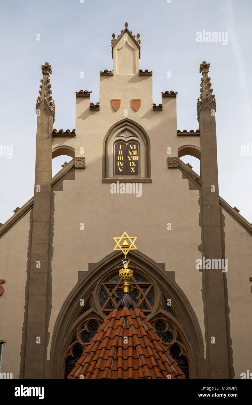 Maisel Synagogue in Prague Stock Photo