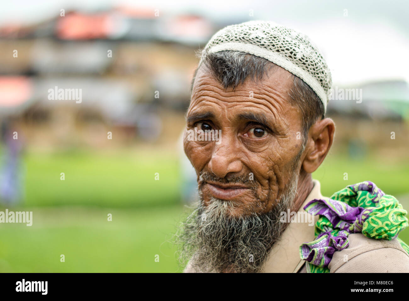 Rohingya people say they are descendants of Muslims, perhaps Persian and Arab traders, who came to Myanmar generations ago. .... Stock Photo