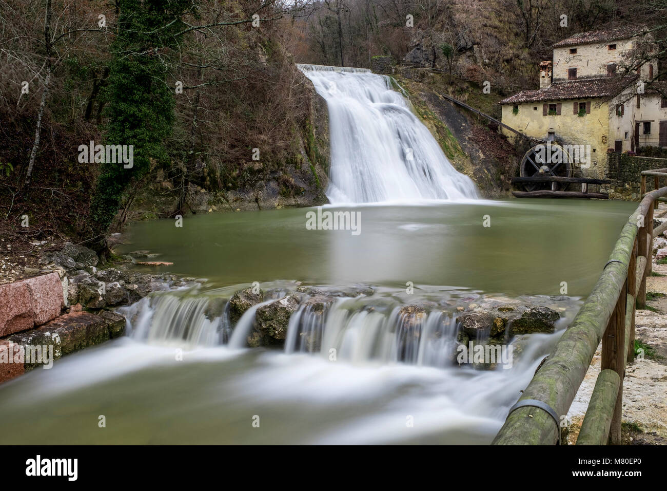 Refrontolo, ITALY. 15 March, 2018. Long exposure in Refrontolo in the province of treviso. Stock Photo