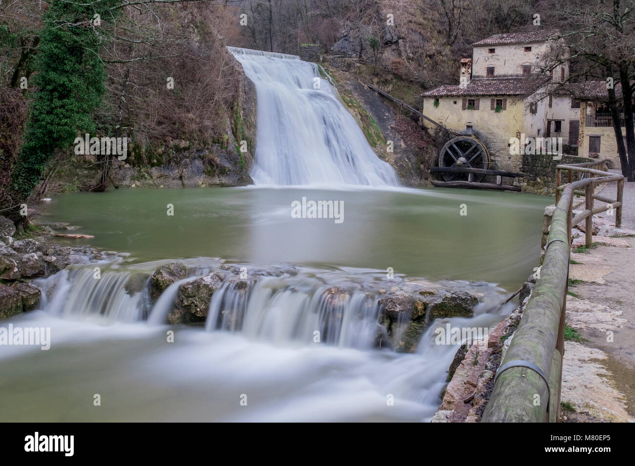 Refrontolo, ITALY. 15 March, 2018. Long exposure in Refrontolo in the province of treviso. Stock Photo