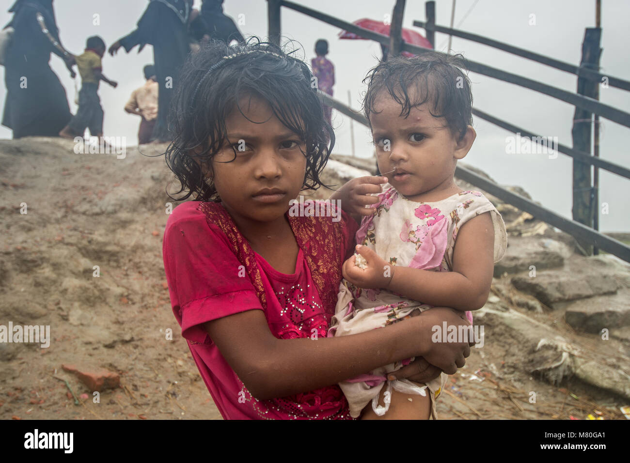 Rohingya people say they are descendants of Muslims, perhaps Persian and Arab traders, who came to Myanmar generations ago. .... Stock Photo