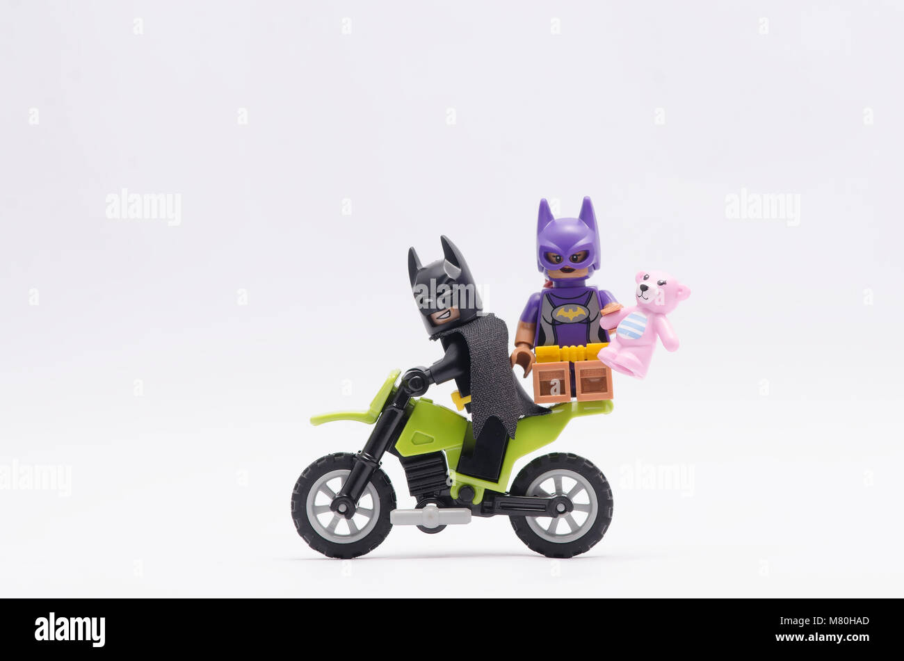 batman on a bike