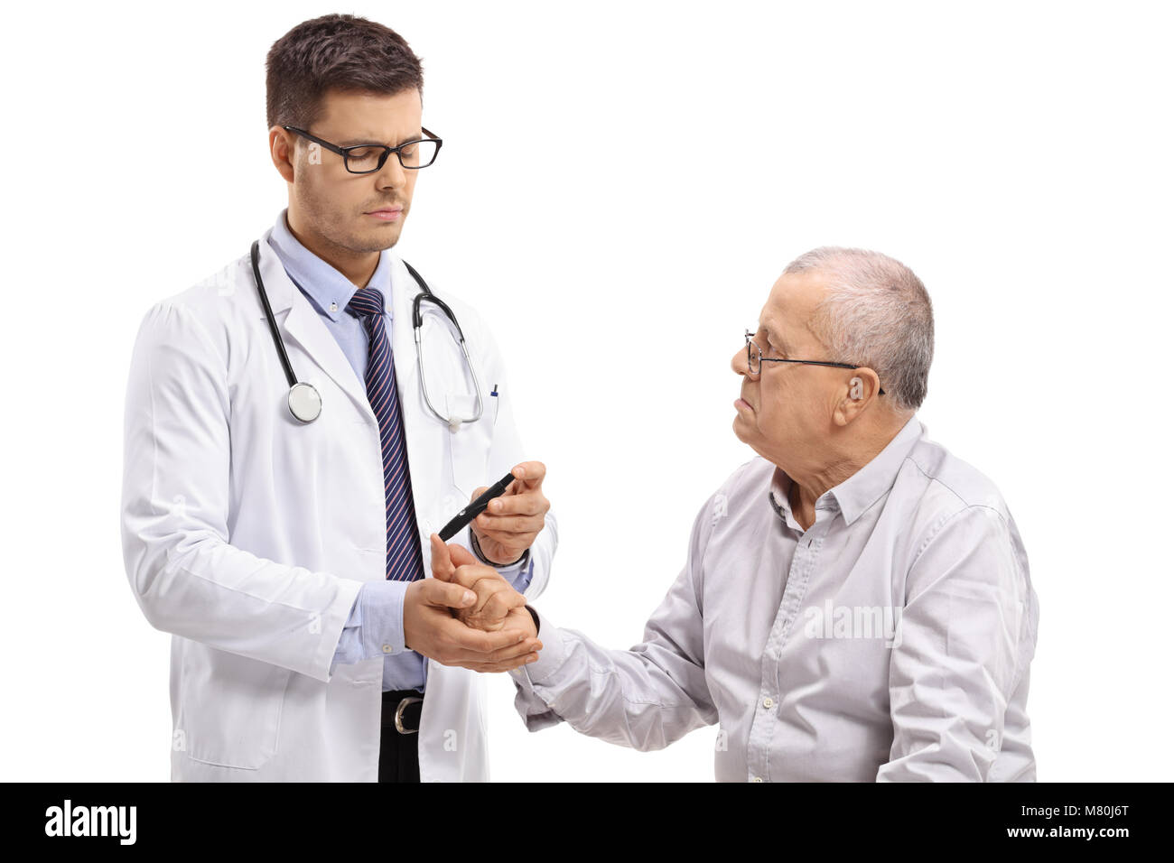 Doctor glycemia elderly patient hires stock photography and images Alamy
