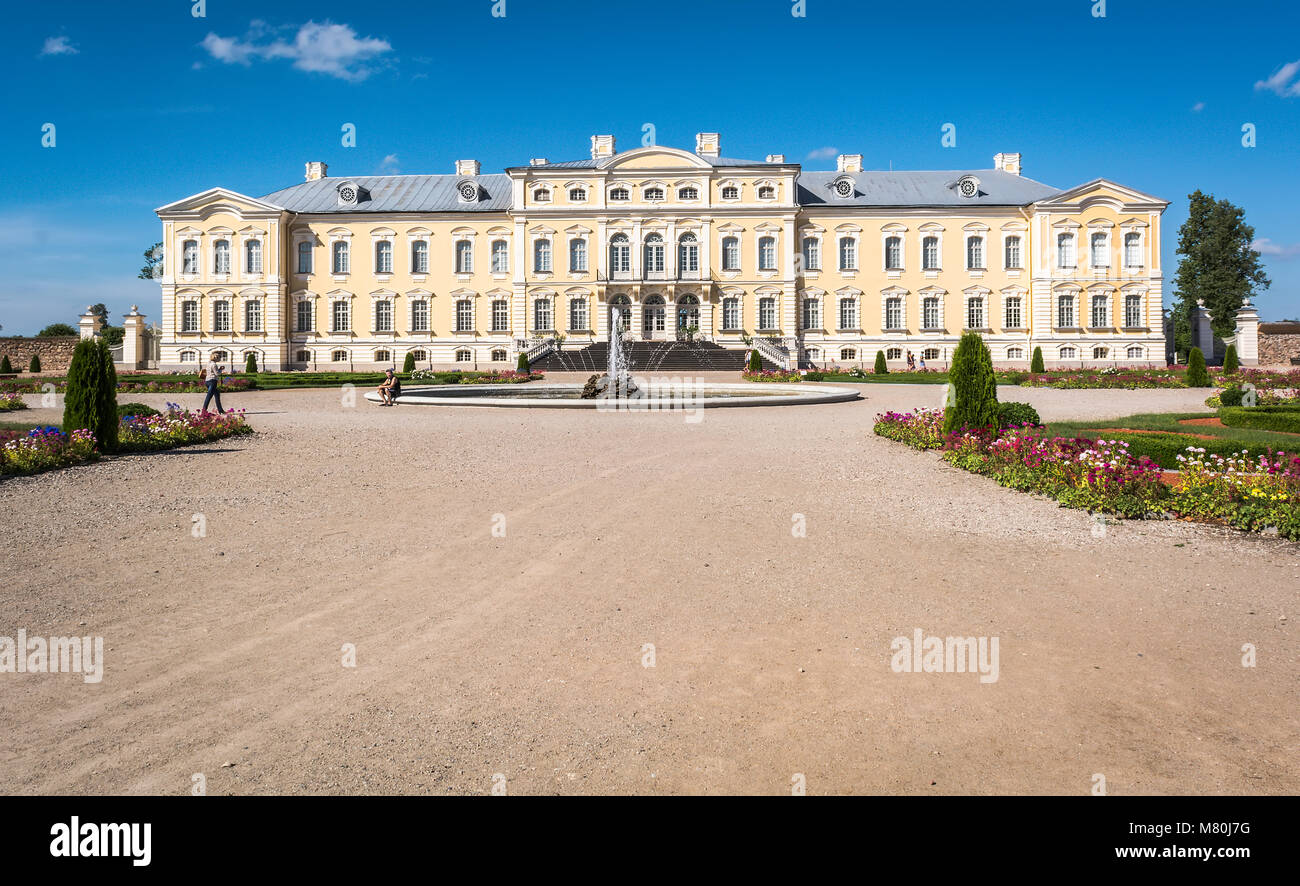 Rundale Palace in Latvia Stock Photo
