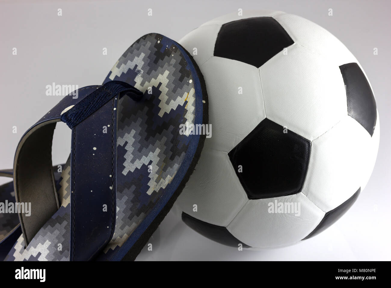 soccer ball iasolate on white Stock 