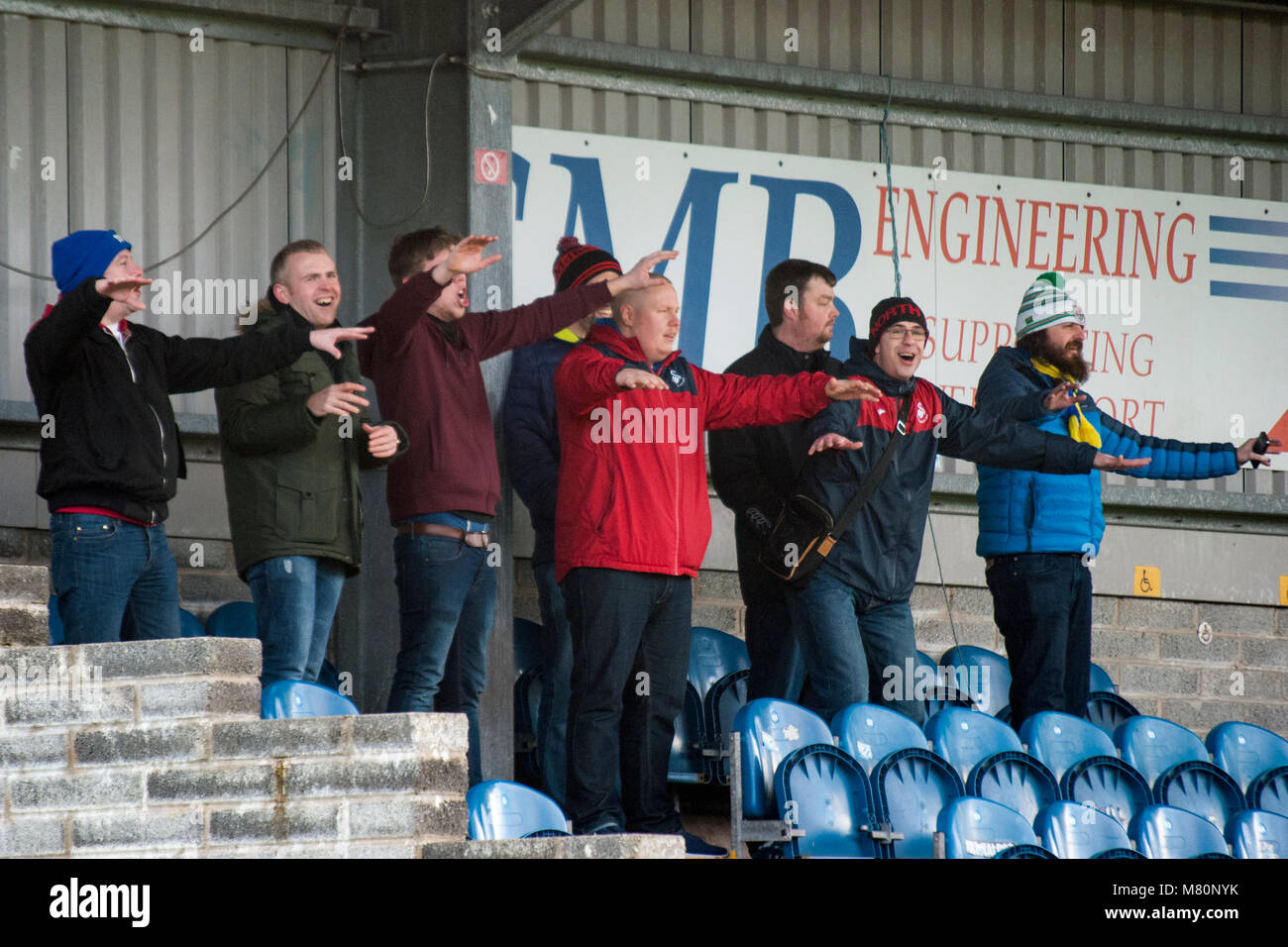 1901 Ultras against Cwmbran Celtic Stock Photo