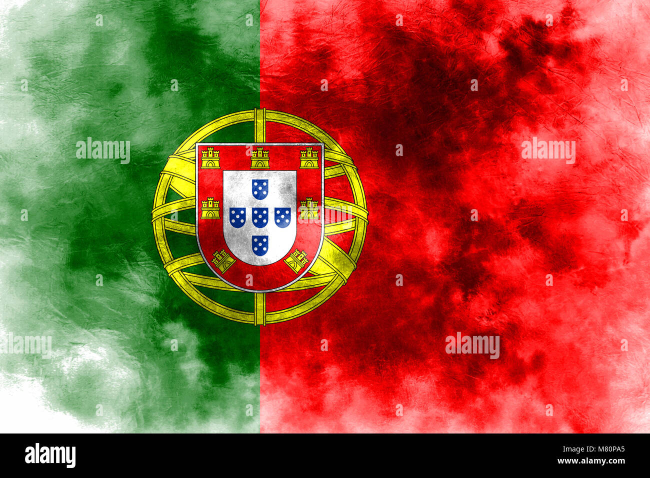 Old Portugal grunge background flag Stock Photo - Alamy