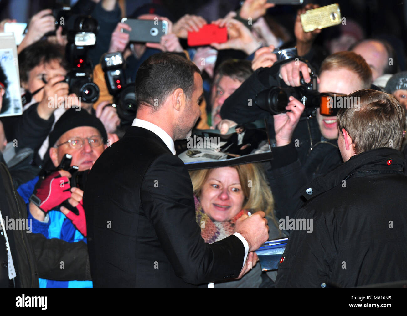 February 15th, 2018 - Berlin  Liev Schreiber arriving at the Isle of Dogs Red Carpet during the Berlinale Film Festival 2018 Stock Photo