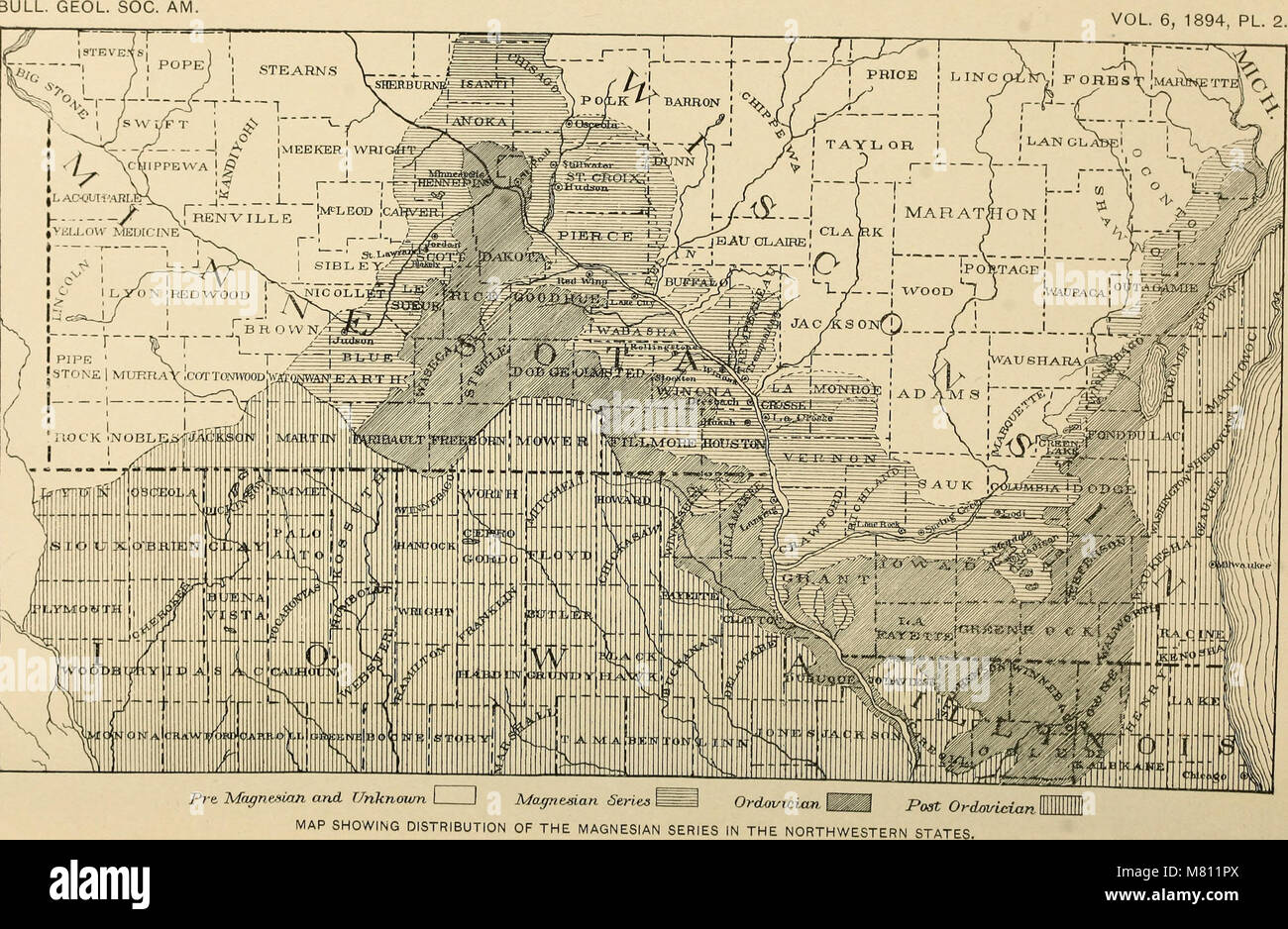 The 1894 Bulletin of the Geological Society of America features key ...
