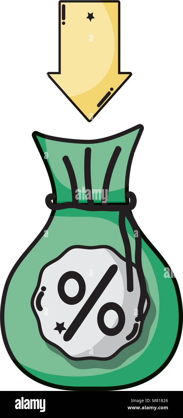 bag with sticker percent sale and arrow Stock Vector Image & Art - Alamy