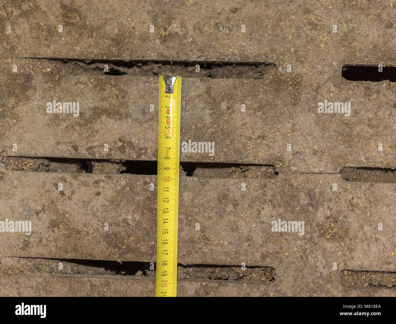 Concrete slatted floor Stock Photo Alamy