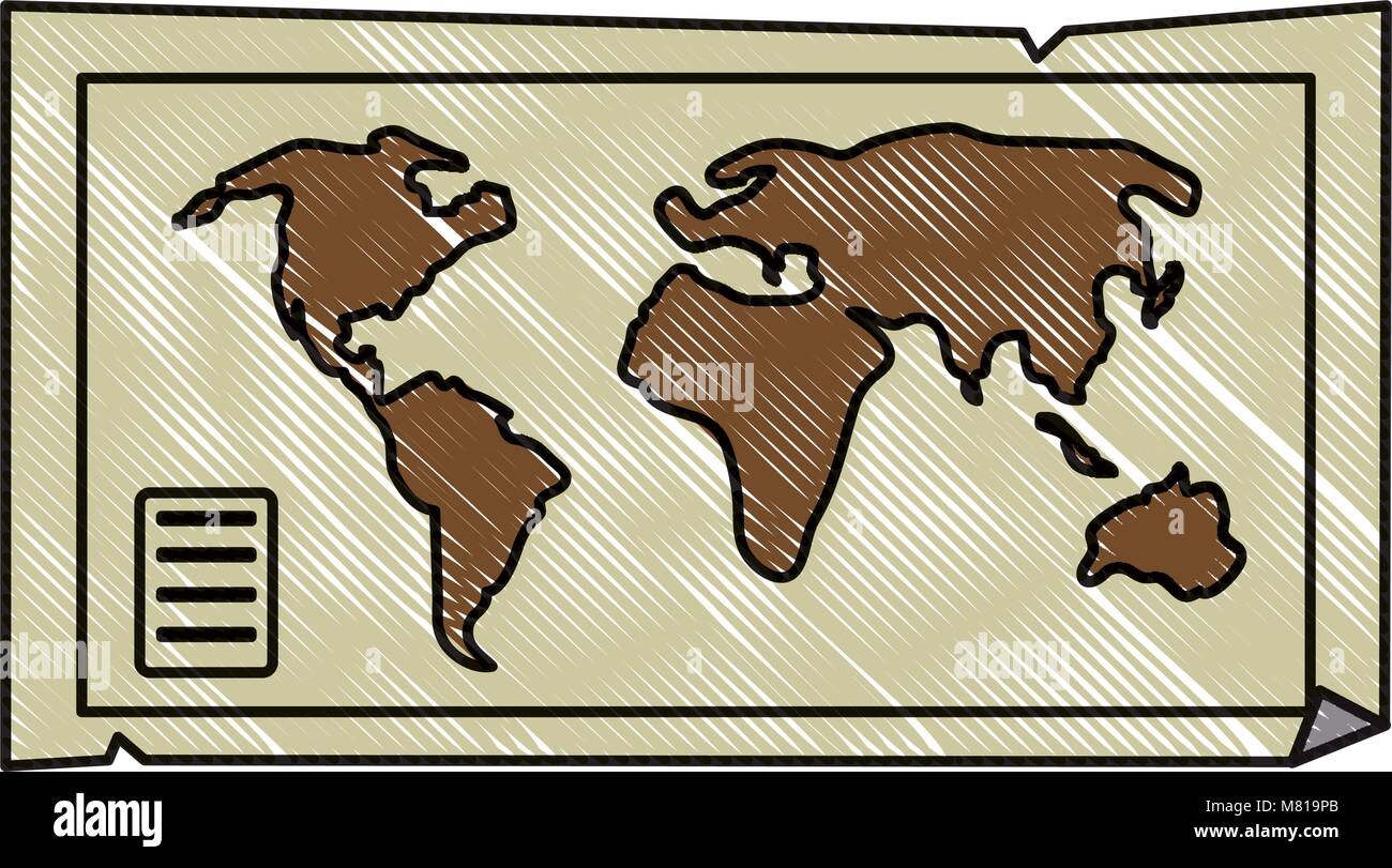 World map icon over white background, vector illustration Stock Vector ...
