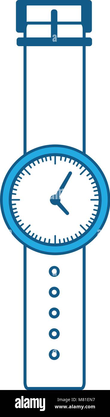 watch icon over white background, vector illustration Stock Vector ...
