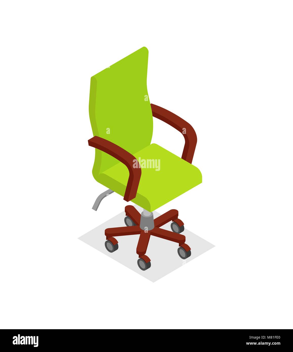 Office armchair isometric 3D icon Stock Vector Image & Art - Alamy