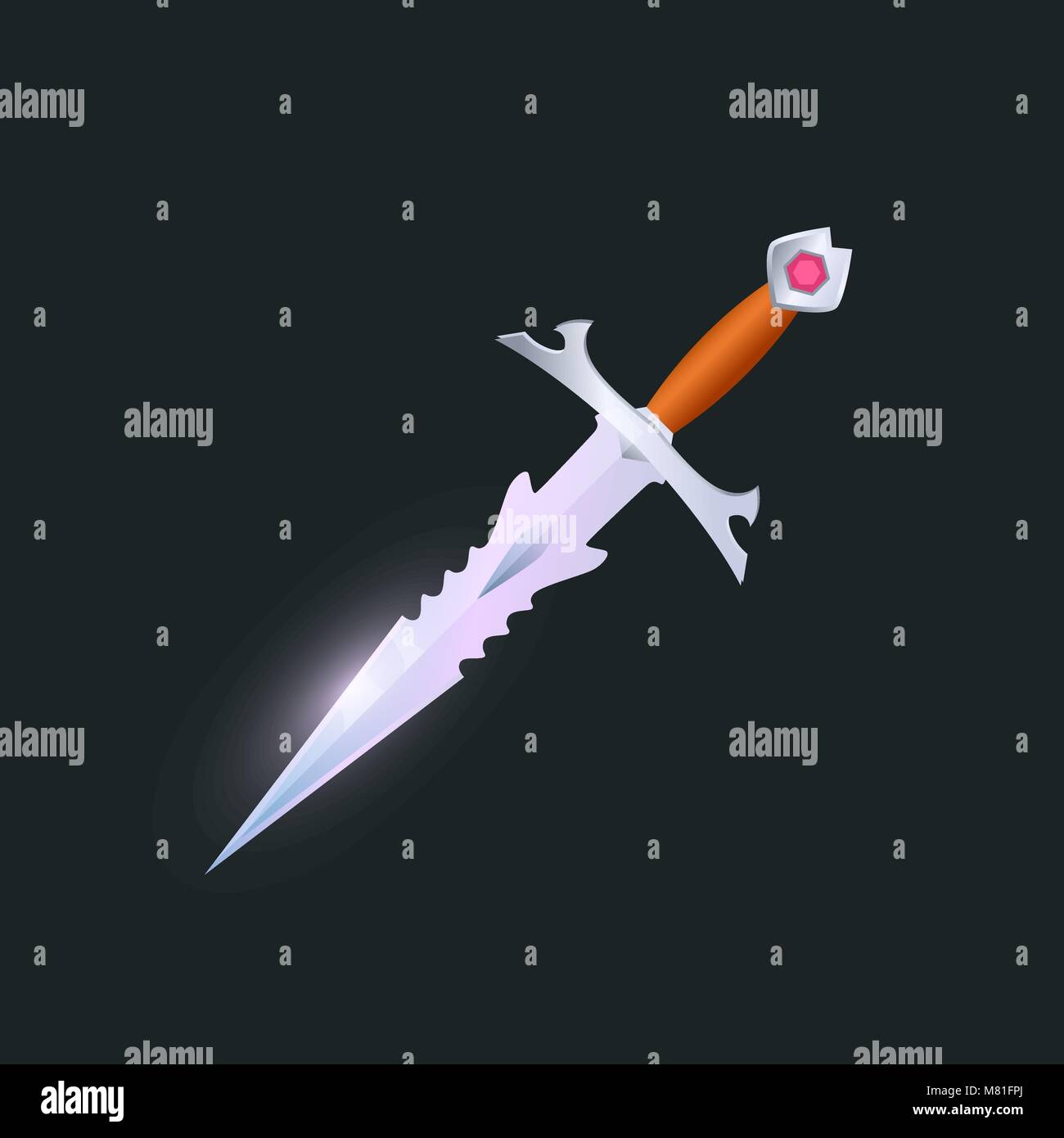 Magic sabre isolated game element Stock Vector Image & Art - Alamy