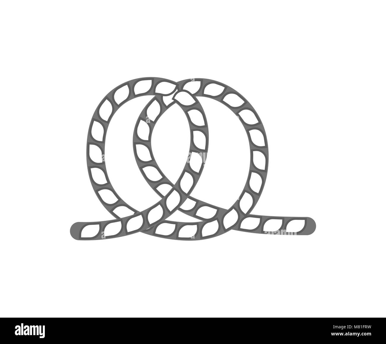 Bowline knot Black and White Stock Photos & Images - Alamy