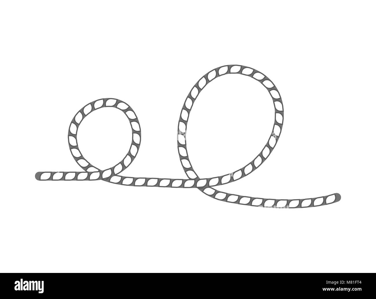 Lasso rope isolated vector icon Stock Vector