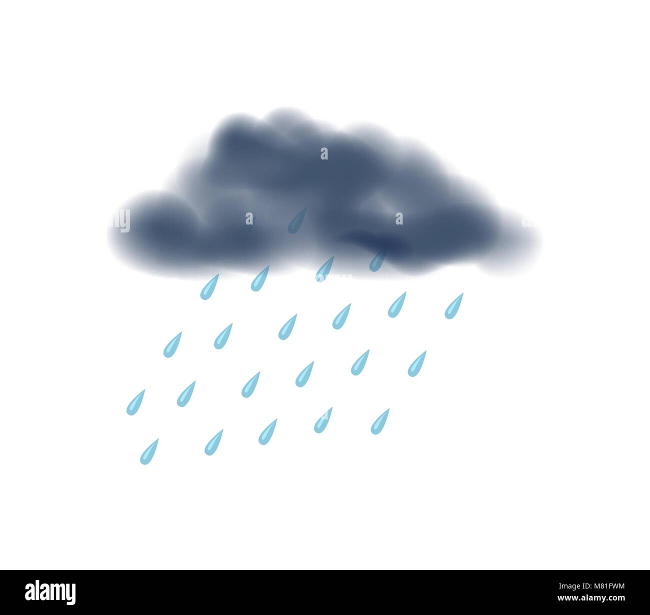 Rainy day isolated vector icon Stock Vector Image & Art - Alamy
