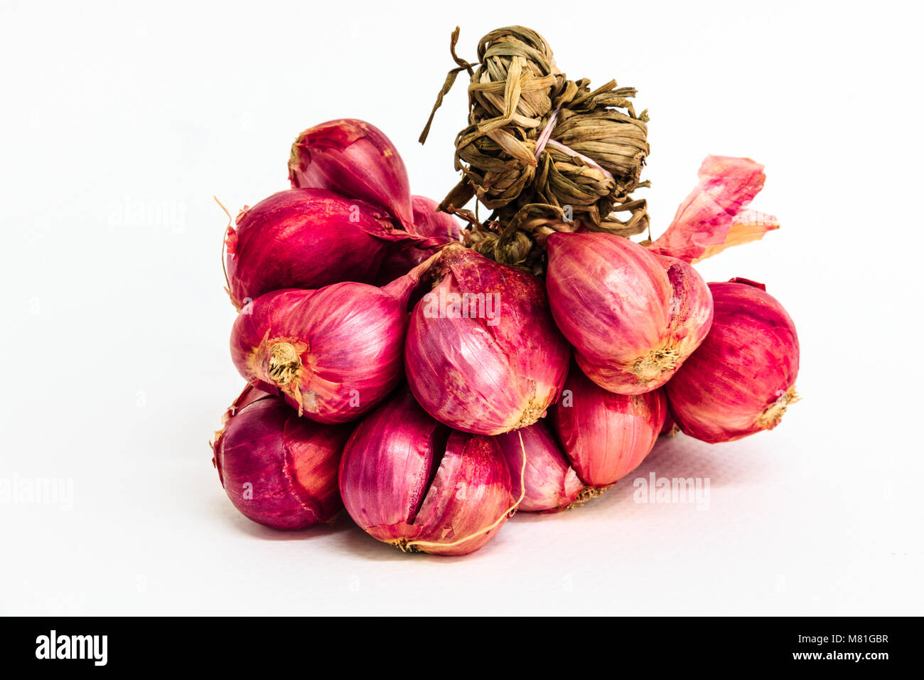 Shallots on isolated white hi-res stock photography and images - Alamy