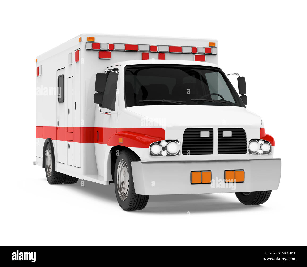 Ambulance Car Isolated Stock Photo Alamy
