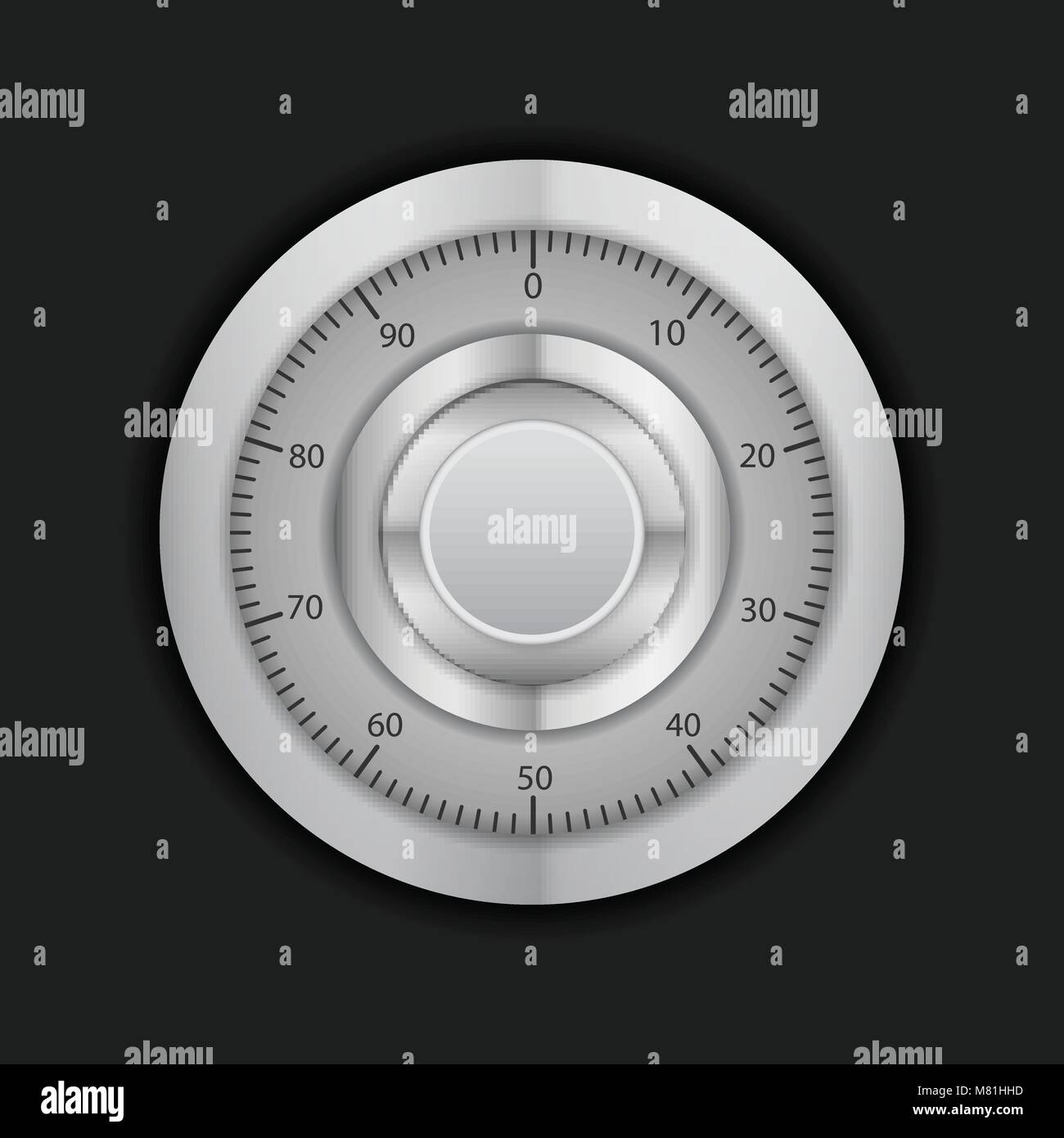 Combination lock on a black background Stock Vector Image & Art - Alamy