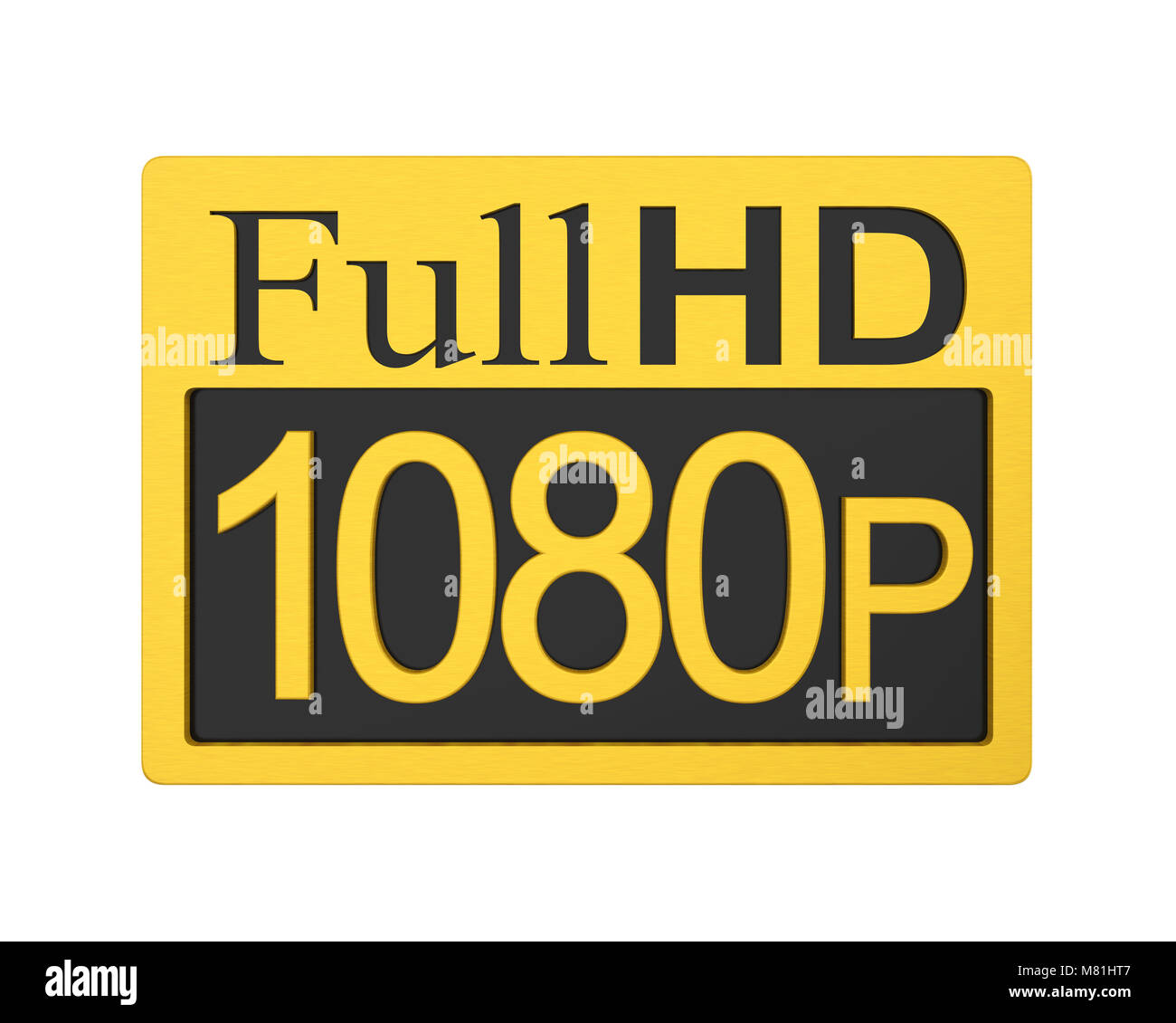 Full HD 1080p Icon Isolated Stock Photo - Alamy