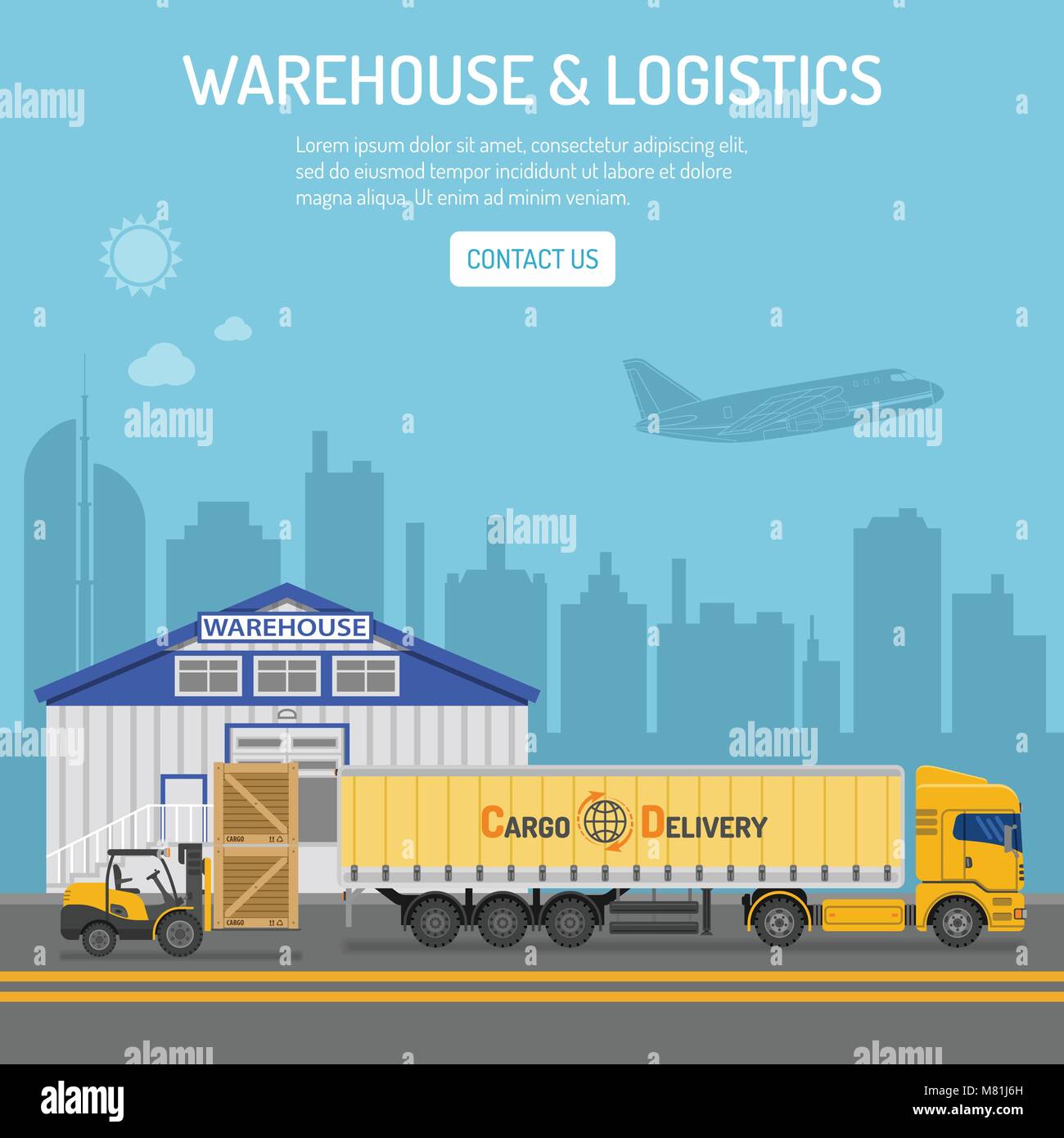 Warehouse and Logistics Concept Stock Vector Image & Art - Alamy
