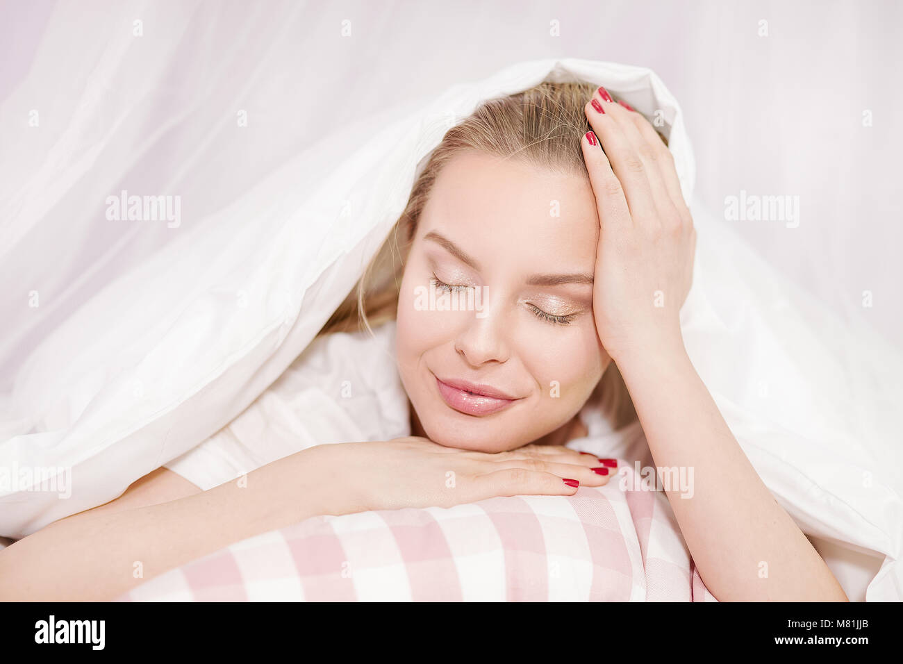 Beautiful Blonde Woman Sleeping Hi Res Stock Photography And Images Alamy
