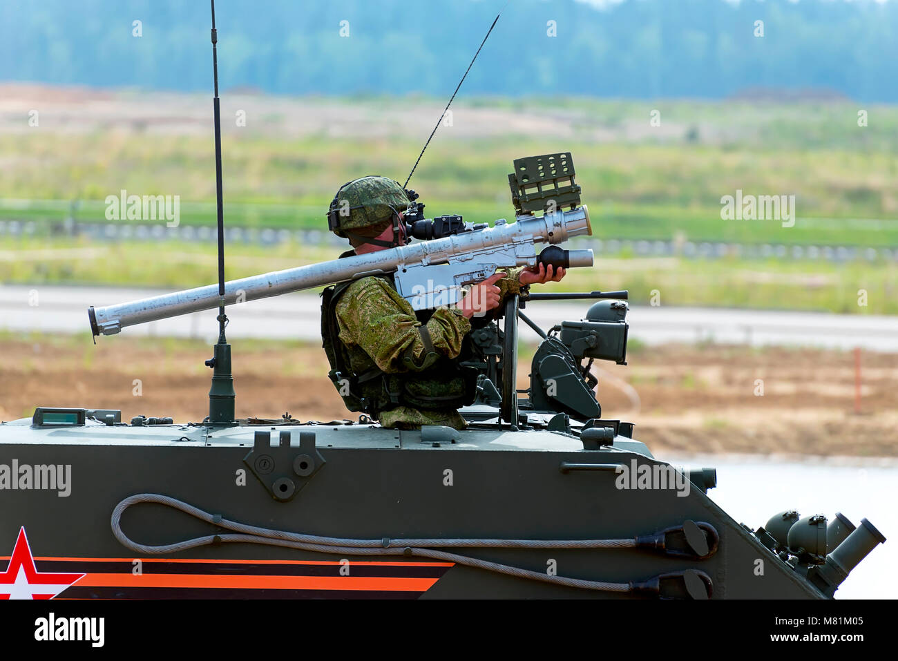 Demonstration of weapon and military equipment Stock Photo Alamy