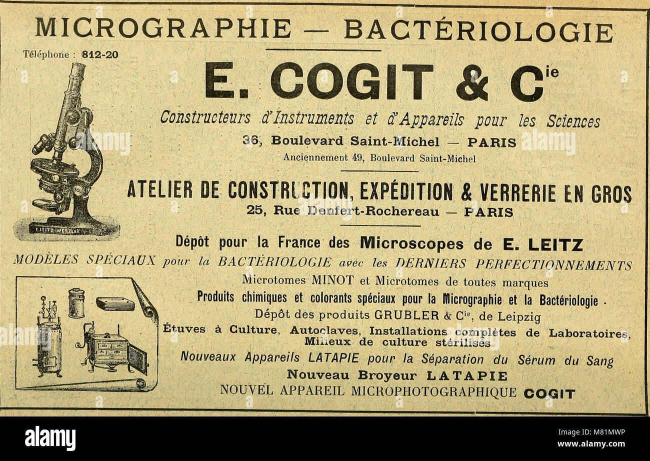 Bulletin trimestriel de la Société mycologique de France (19241999.) (20316354800 Stock Photo