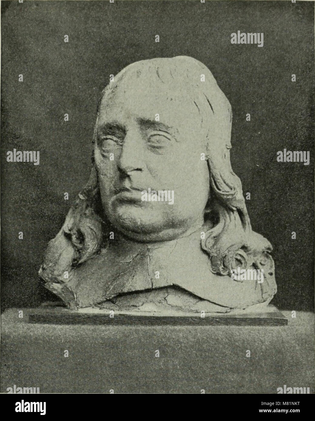 Bust of John Milton, about 1654 Stock Photo Alamy