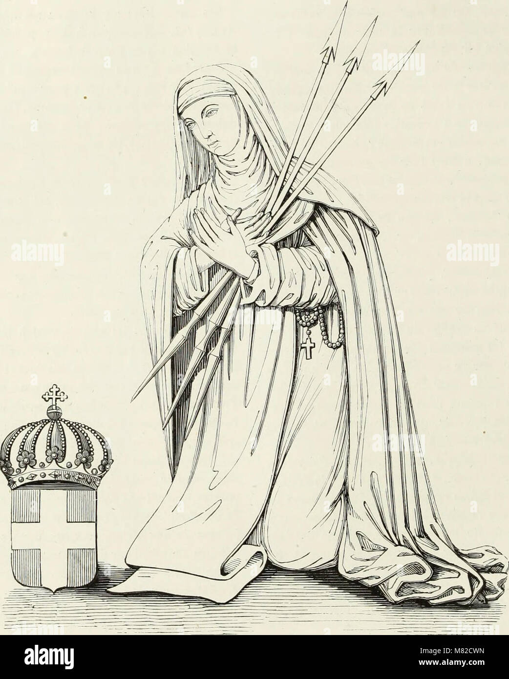 Caractâeristiques des saints dans l'art populaire (1867) (14559147560) Stock Photo