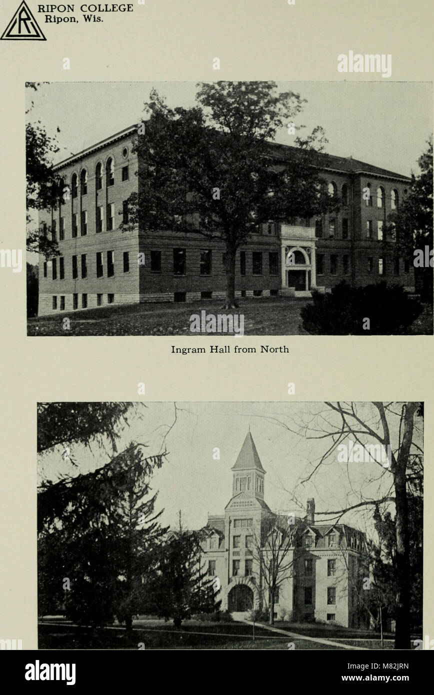 This 1915 catalogue lists the officers and students of Ripon College