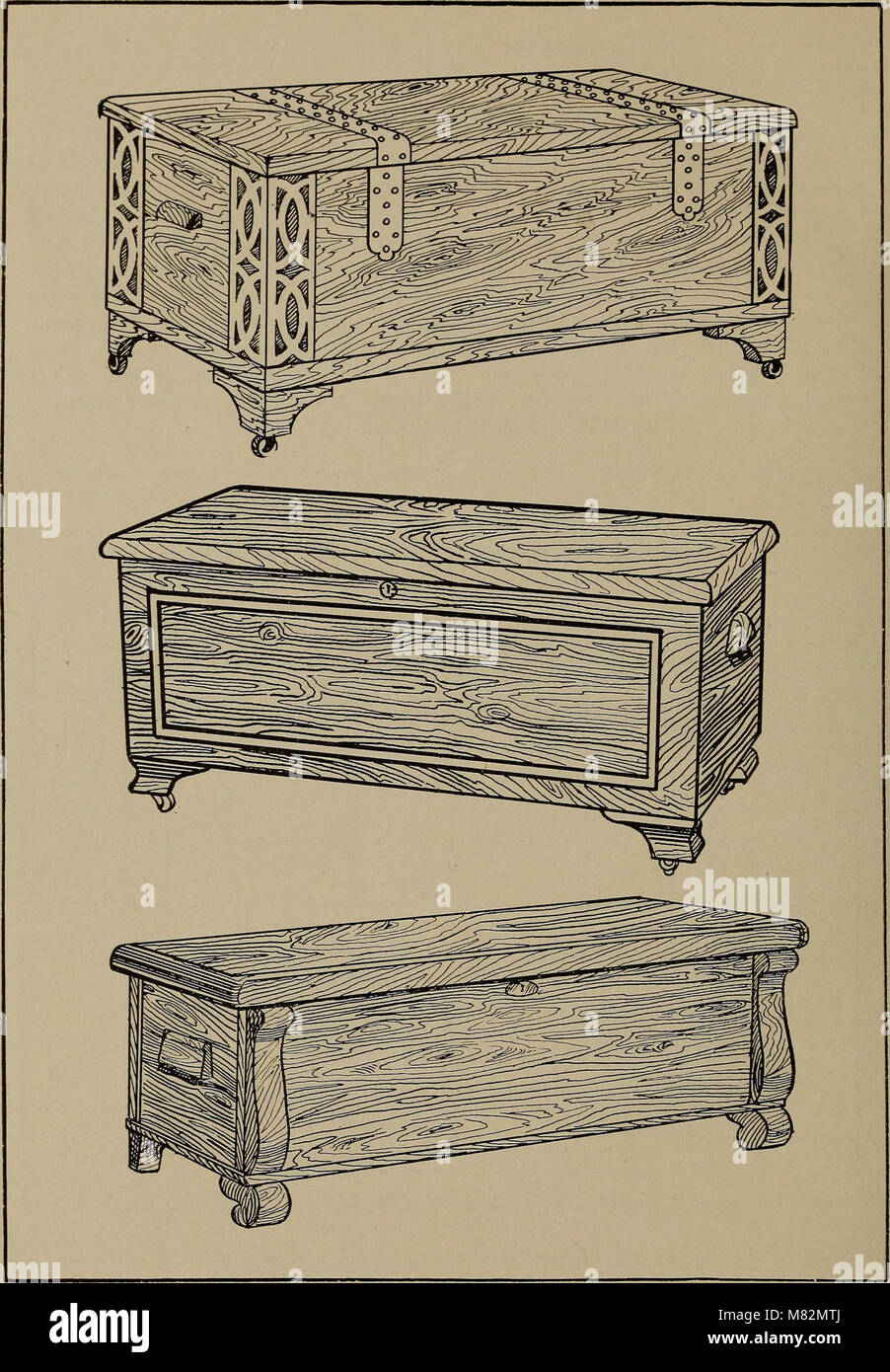 Cedar chests, how to make them (1921) (14743982296 Stock Photo Alamy