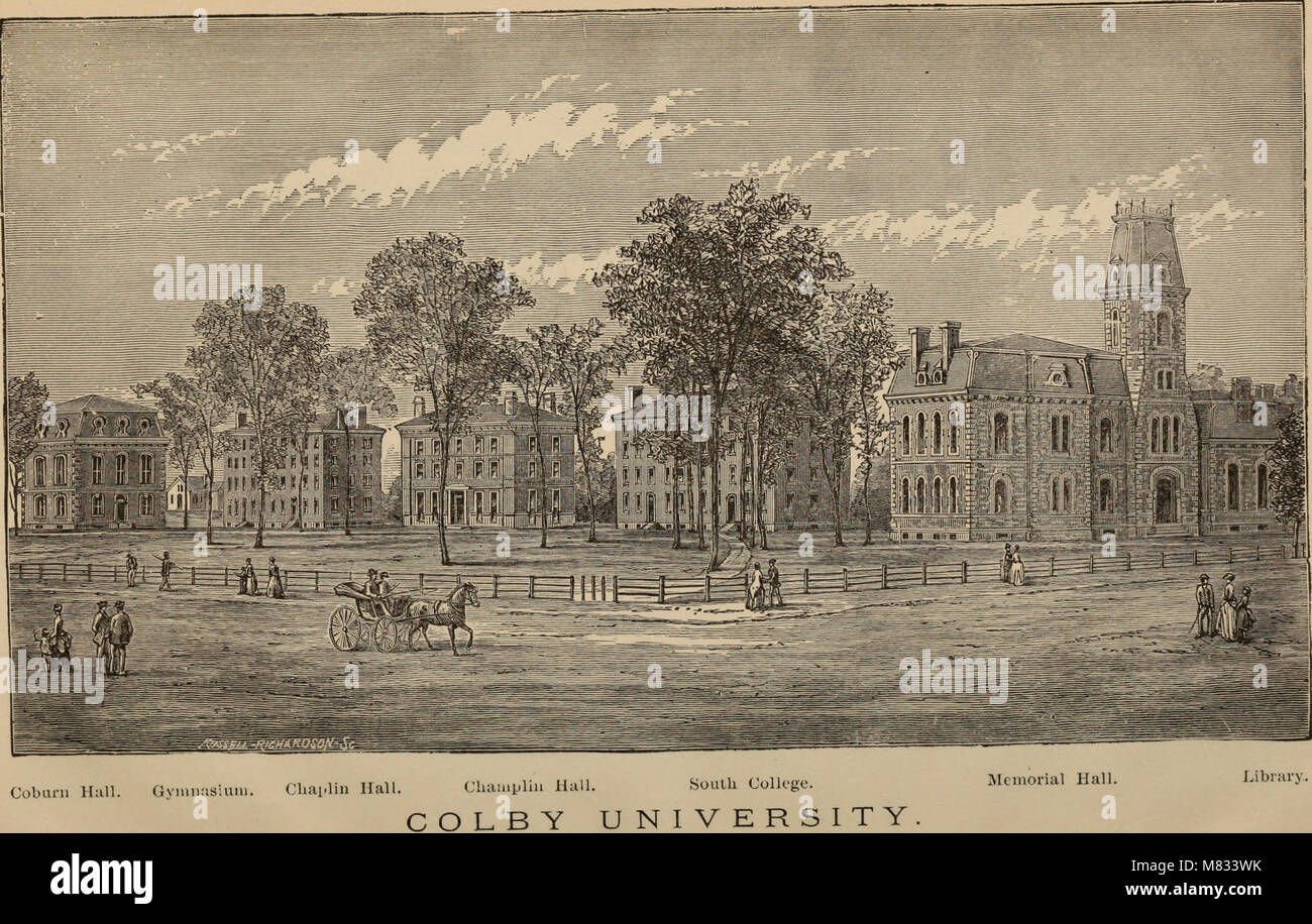 The 1892 Colby College Catalogue provides a listing of the institution