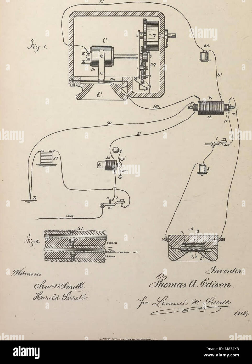 Thomas Edison Machine Inventions Thomas edisons invention hi-res stock photography and images - Alamy