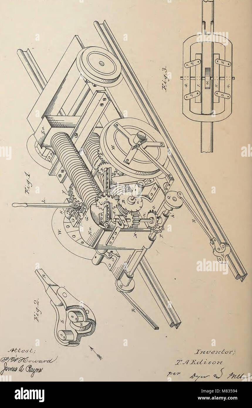 This collection of U.S. patents granted to Thomas A. Edison between ...
