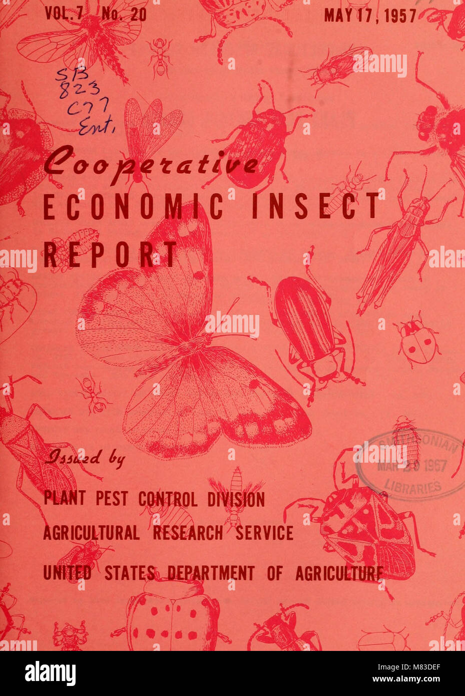 The 1957 Cooperative Economic Insect Report documents pest management ...