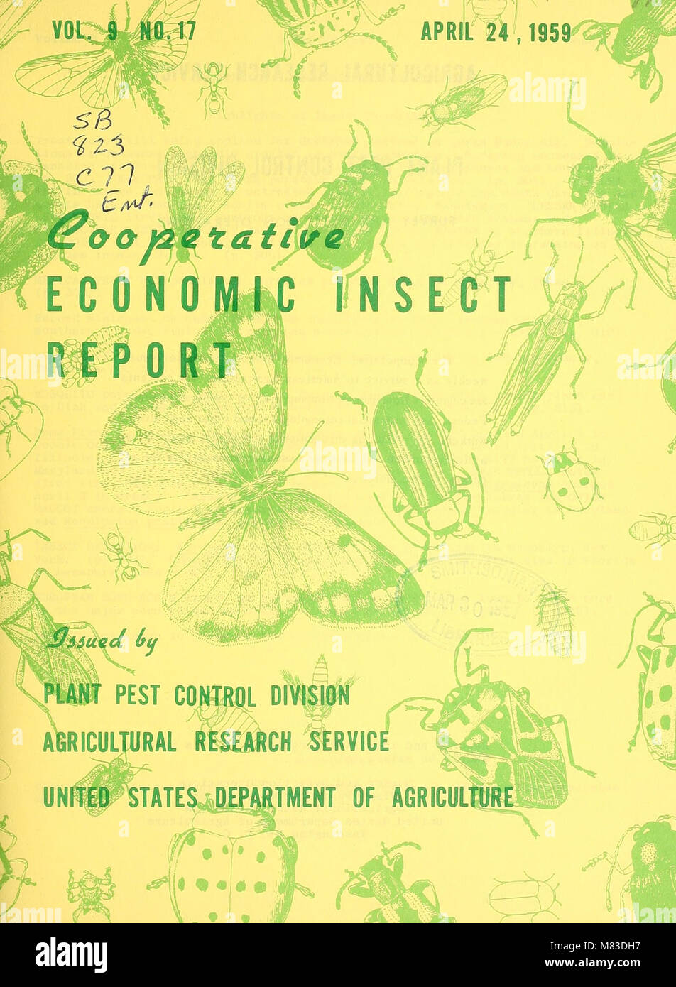 The 1959 *Cooperative Economic Insect Report* focuses on the management ...